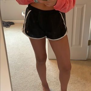 woman’s athletic shorts!! black and grey
